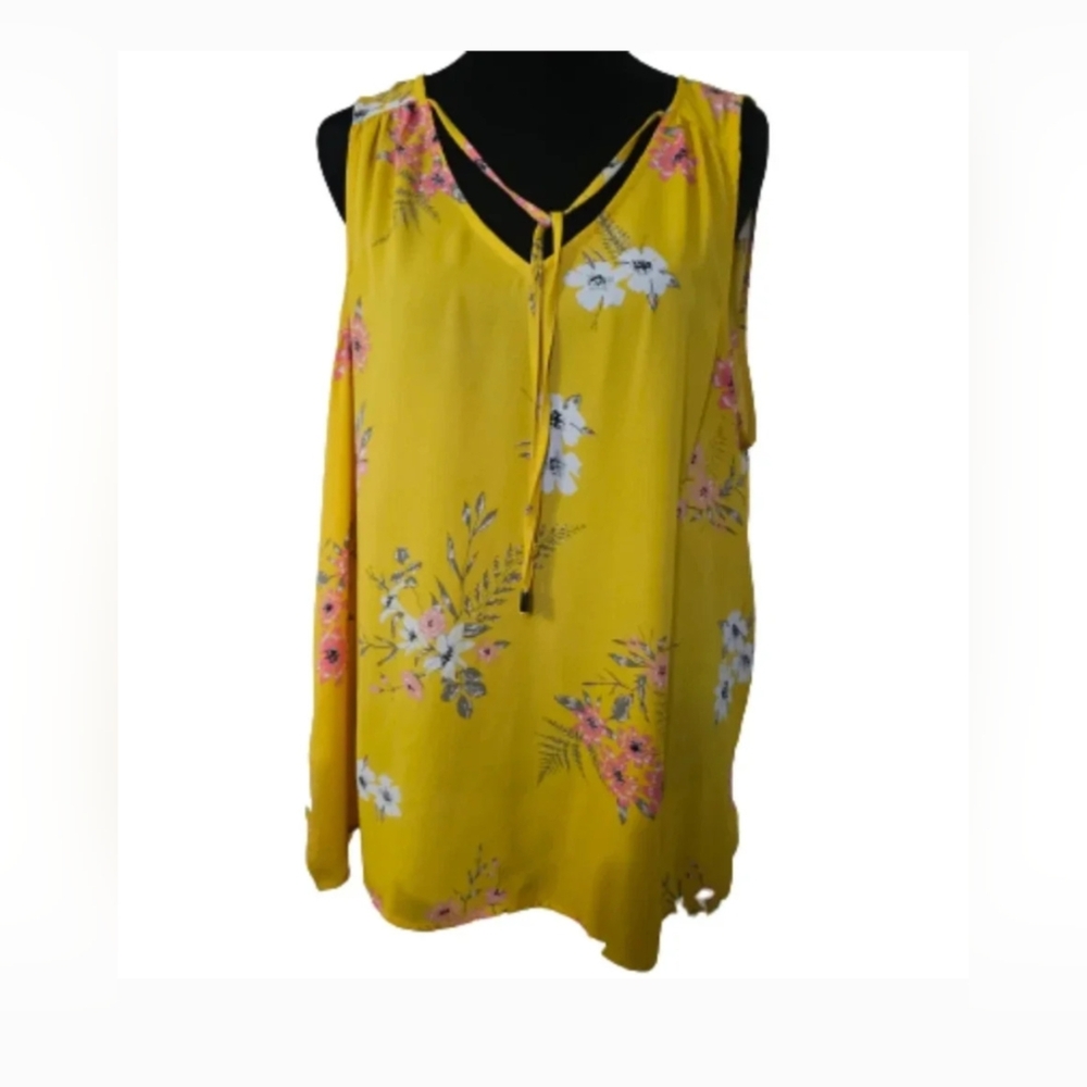 Maurices Yellow Floral Top